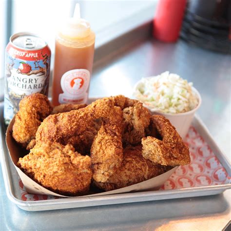 Blue ribbon fried chicken - Jun 10, 2016 · The Bromberg brothers’ famed fried chicken—a cultishly loved favorite from their brasserie—finds a nest of its own at this fowlcentric East Village joint. At the 65-seat spot, outfitted with ...